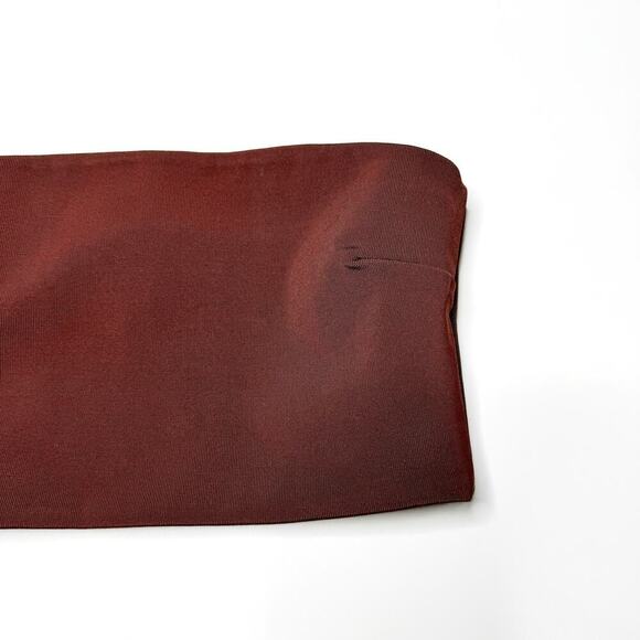 Esse Studios Strapless Crop Top Tube in Brown Size US 4 - Picture 4 of 9